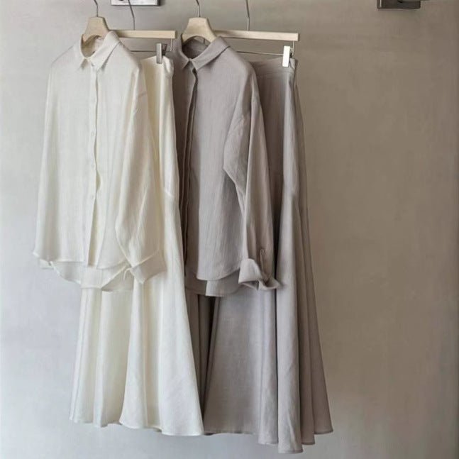 Shirt & Tiered Skirt Set(MS259)