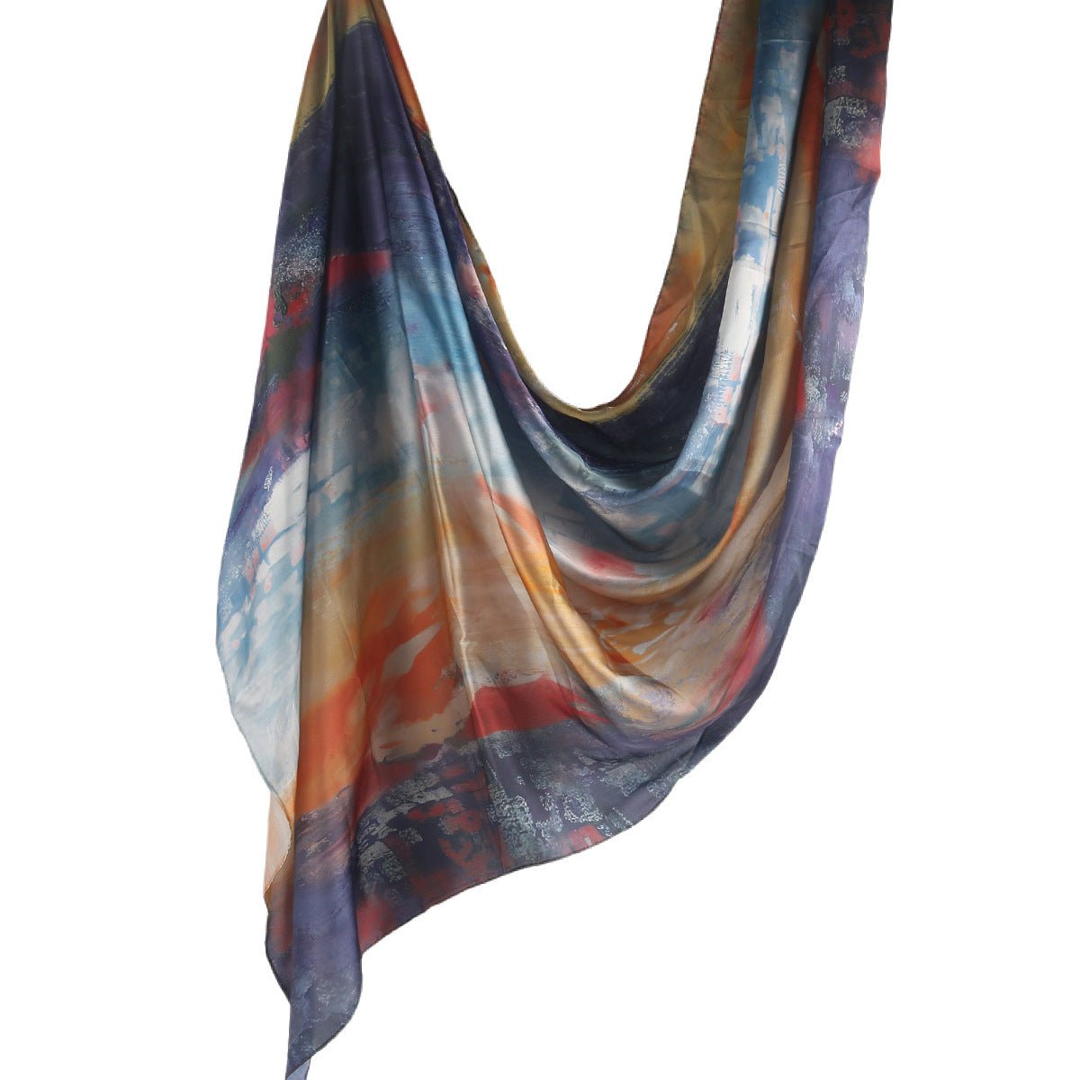 Silk Marble Print Hijab Scarf(MH209)