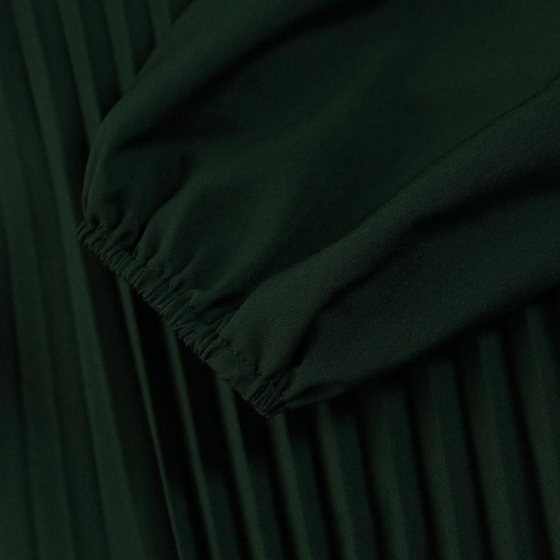 Simple Solid Color Pleated Abaya (MA094)