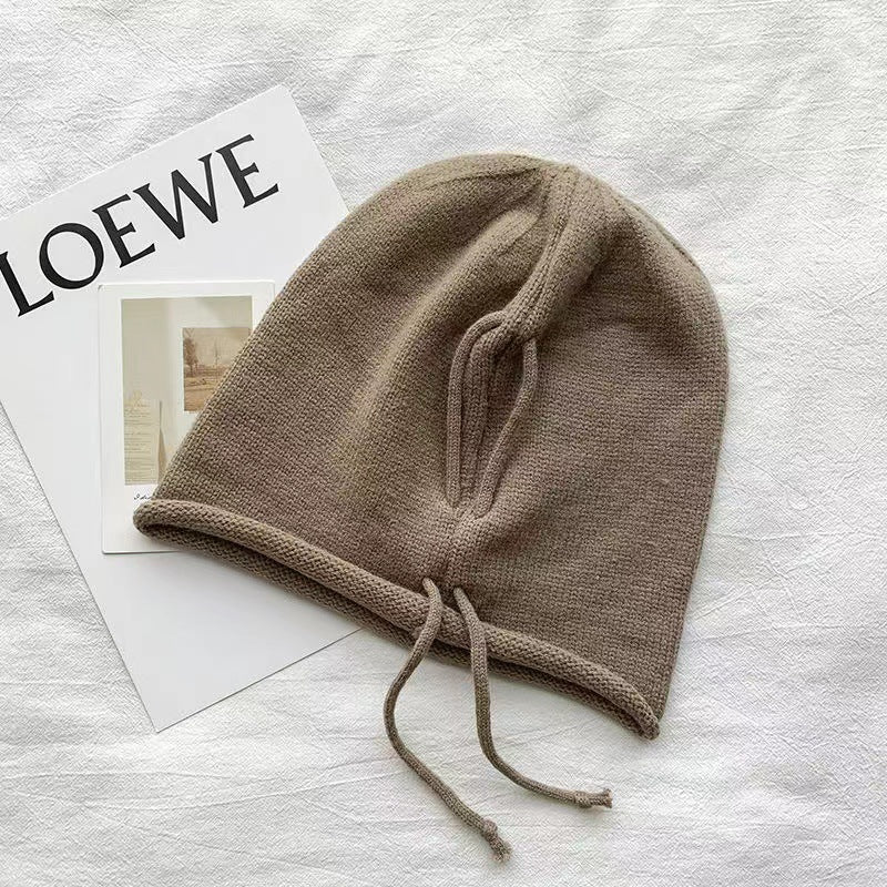 Slouchy Drawstring Beanie Hat(MAC304)
