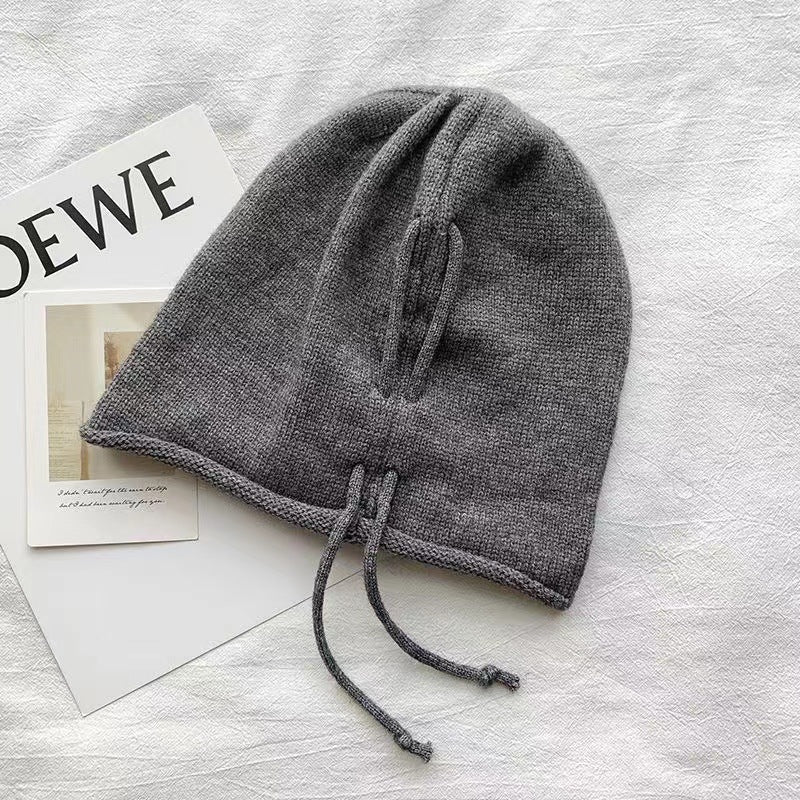 Slouchy Drawstring Beanie Hat(MAC304)