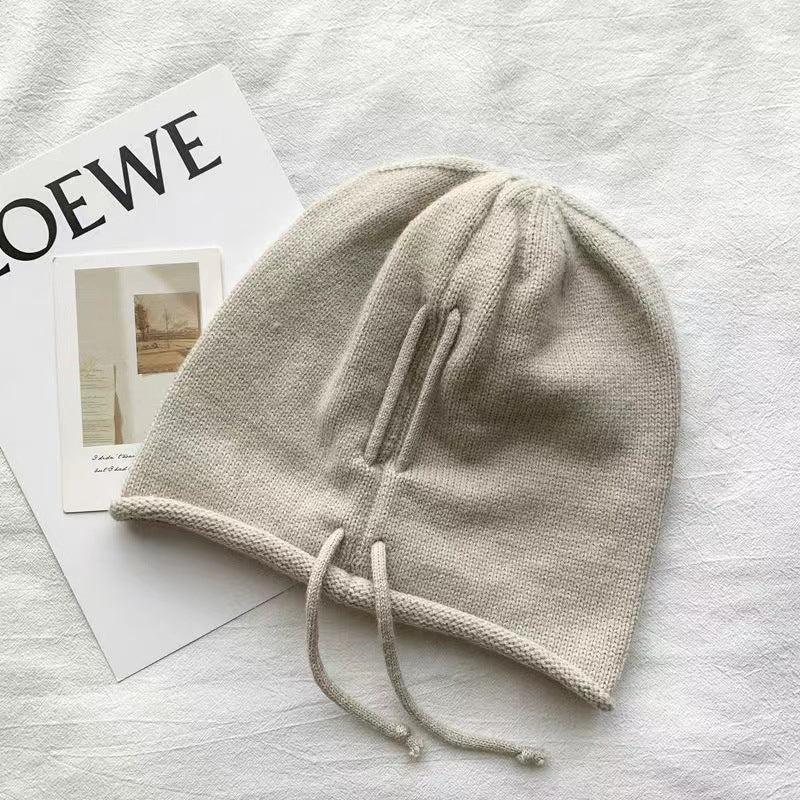 Slouchy Drawstring Beanie Hat(MAC304)