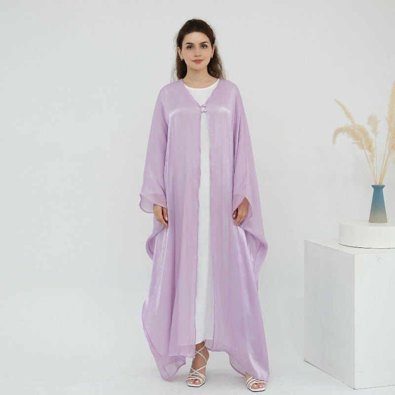 Soft Crinkle Island Cotton Batwing Cardigan 3-Piece Set (MOA228)