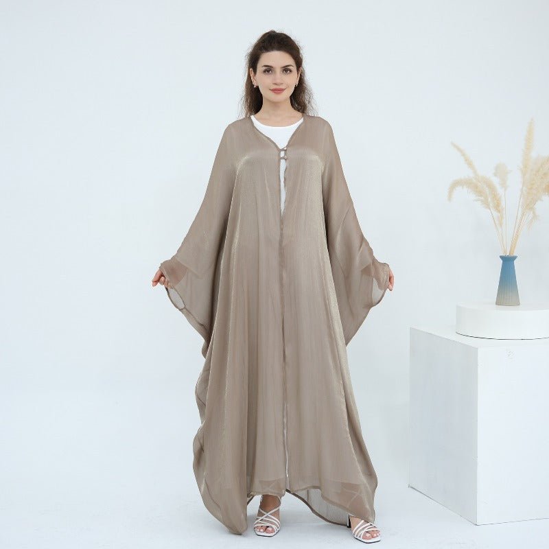 Soft Crinkle Island Cotton Batwing Cardigan 3-Piece Set (MOA228)