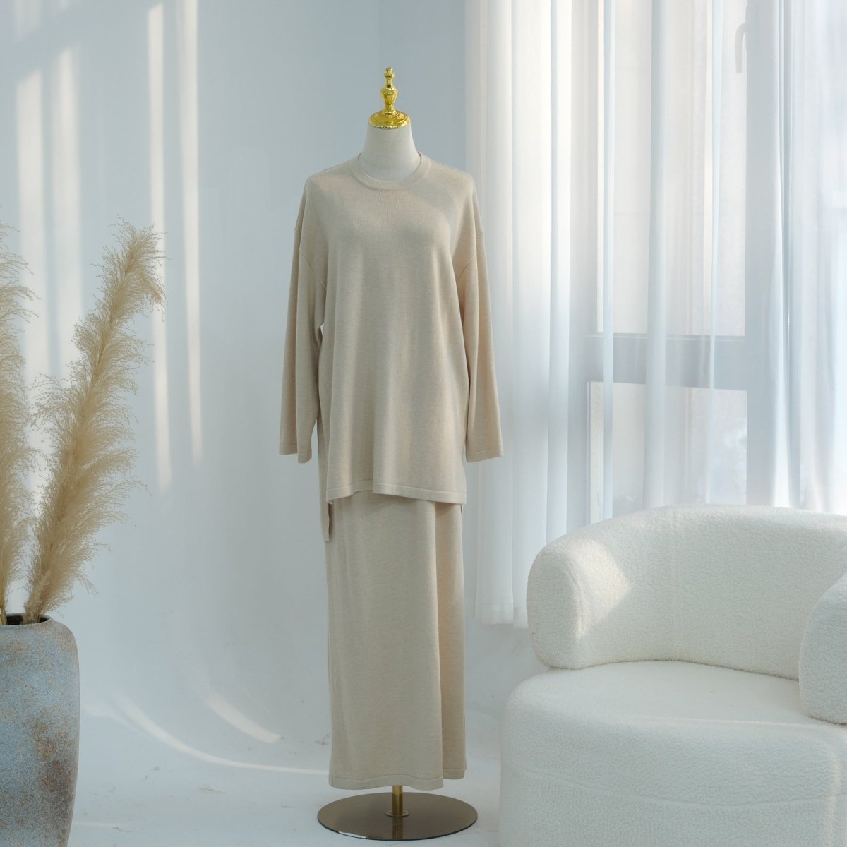 Soft Knit Three-Piece Set(MOA284)