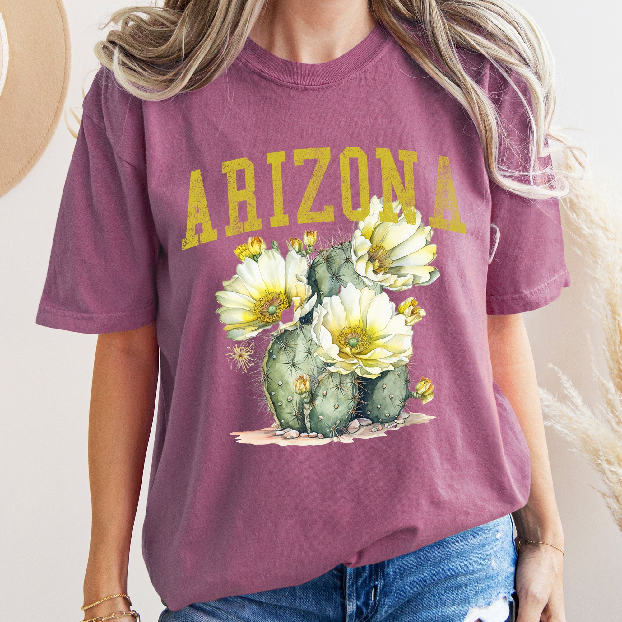 Arizona State Flower Comfort Colors Tee