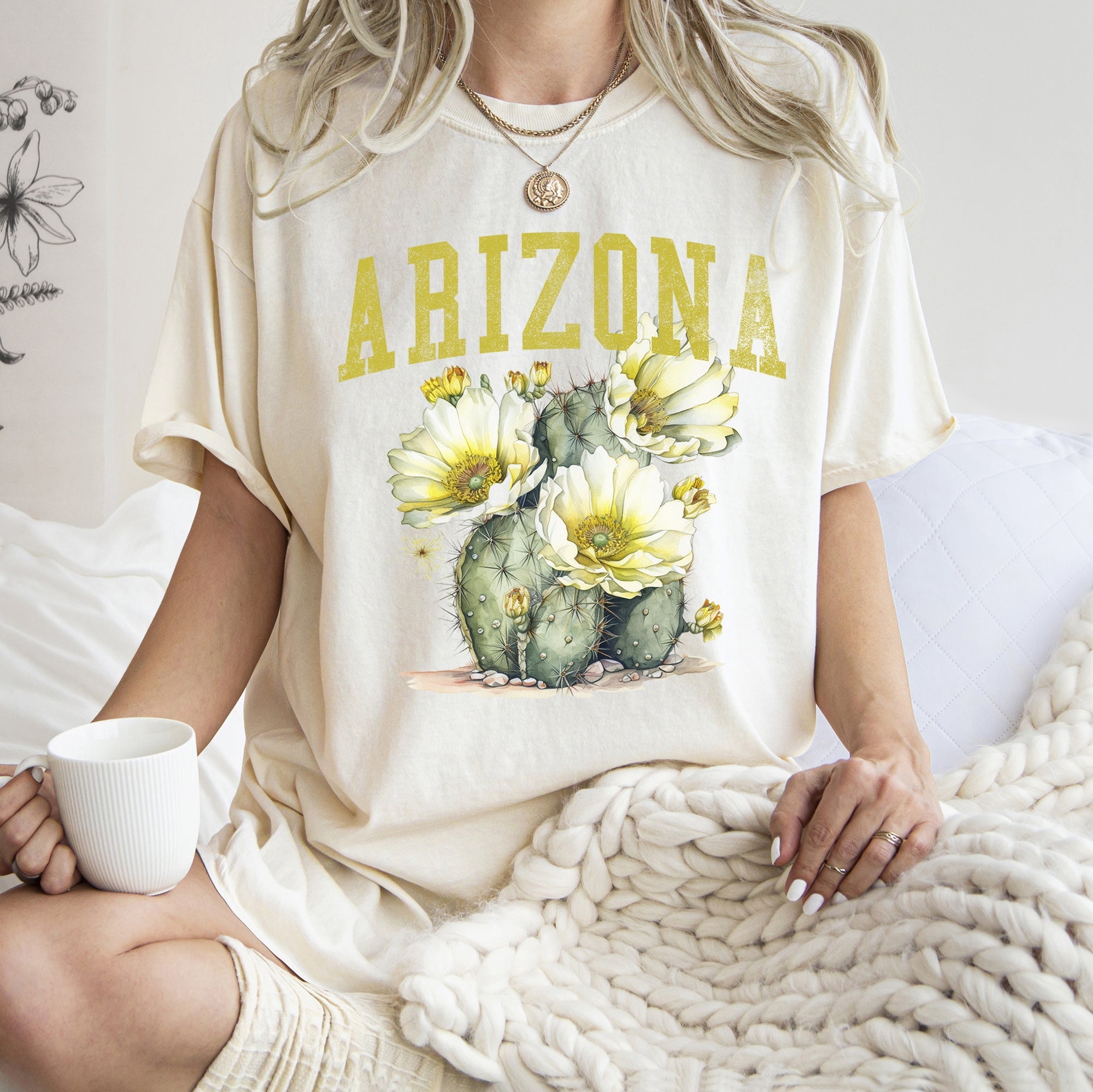 Arizona State Flower Comfort Colors Tee