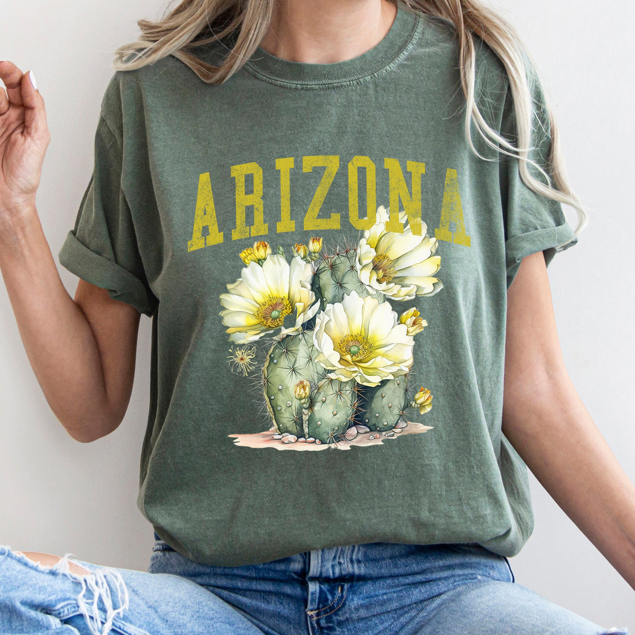 Arizona State Flower Comfort Colors Tee