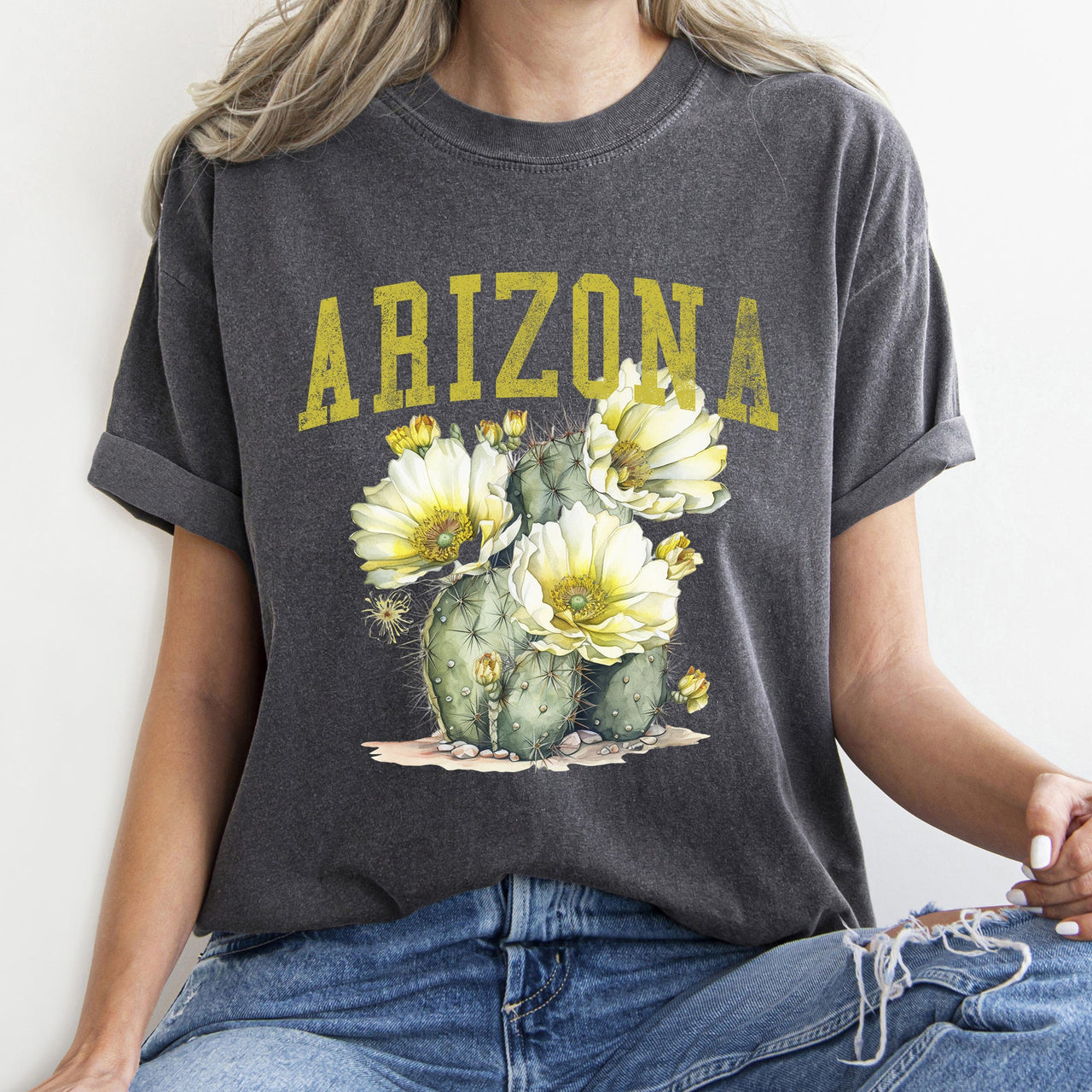 Arizona State Flower Comfort Colors Tee