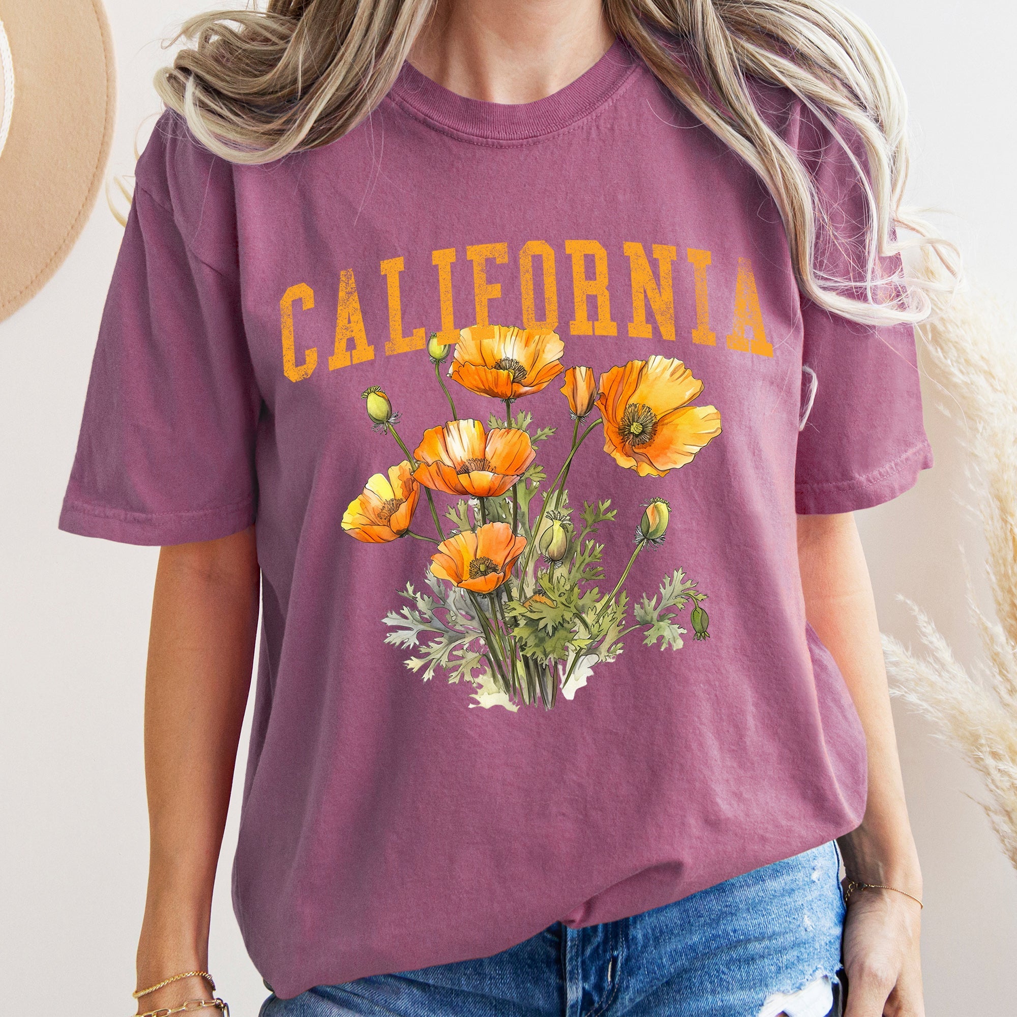California State Flower Comfort Colors Tee