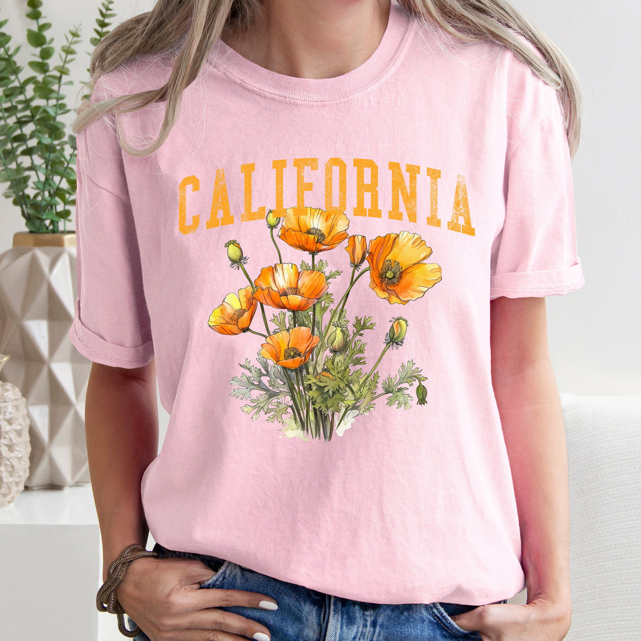 California State Flower Comfort Colors Tee
