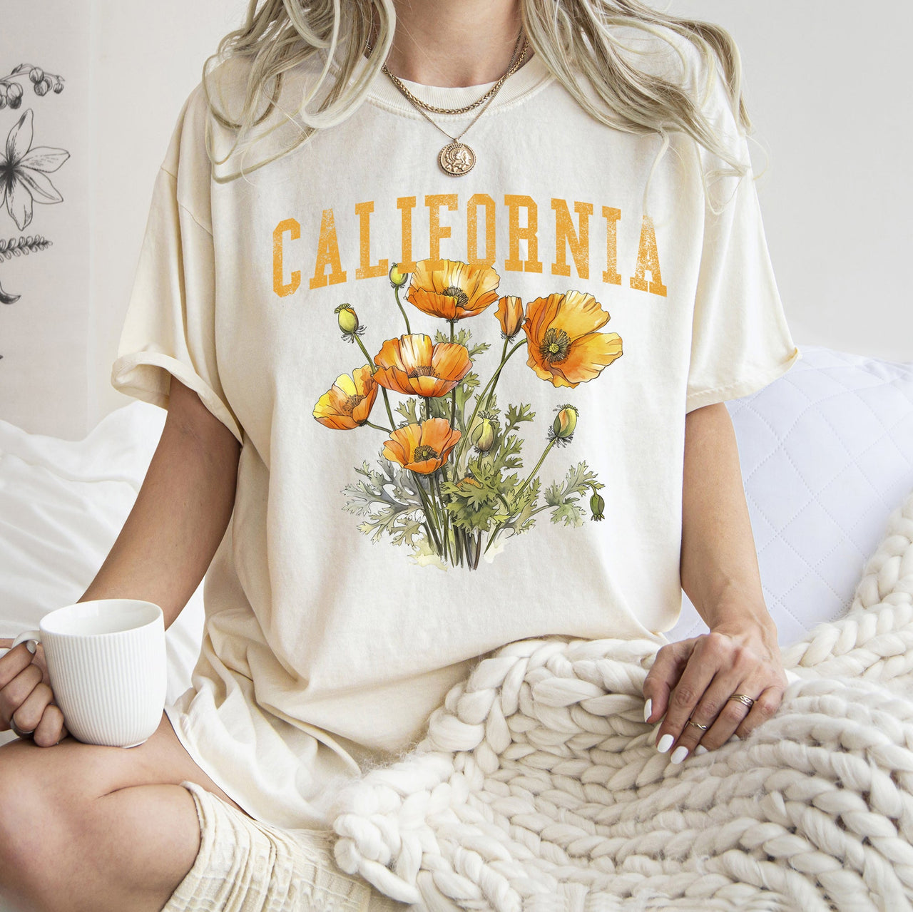 California State Flower Comfort Colors Tee