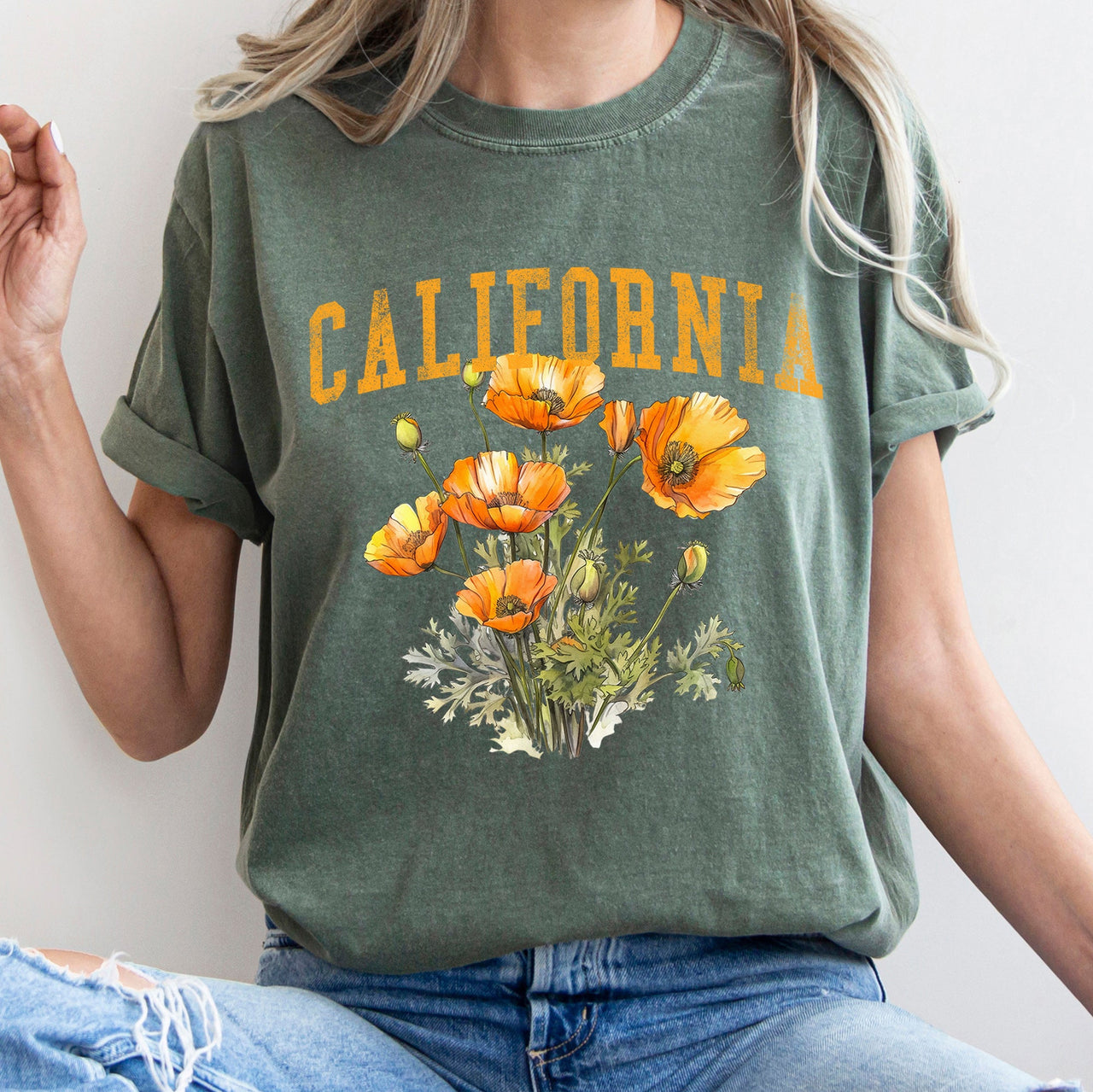 California State Flower Comfort Colors Tee