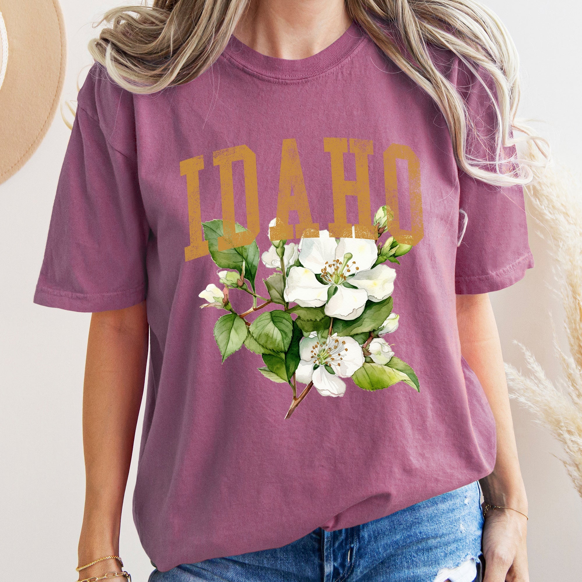 Idaho State Flower Comfort Colors Tee