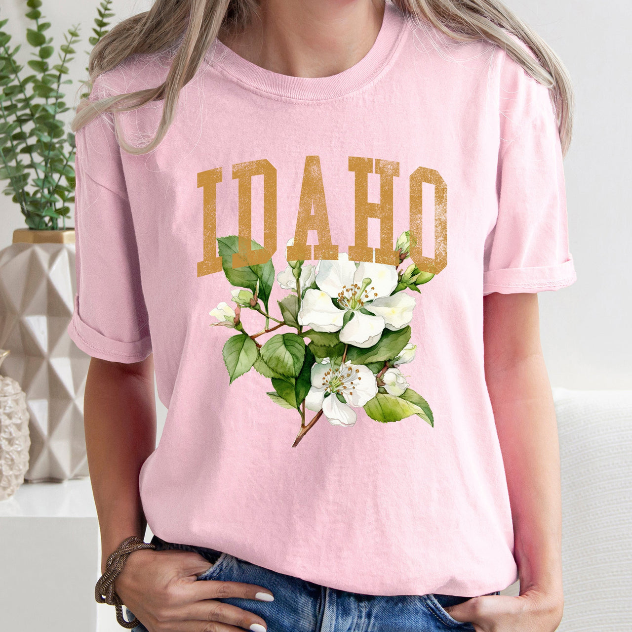 Idaho State Flower Comfort Colors Tee