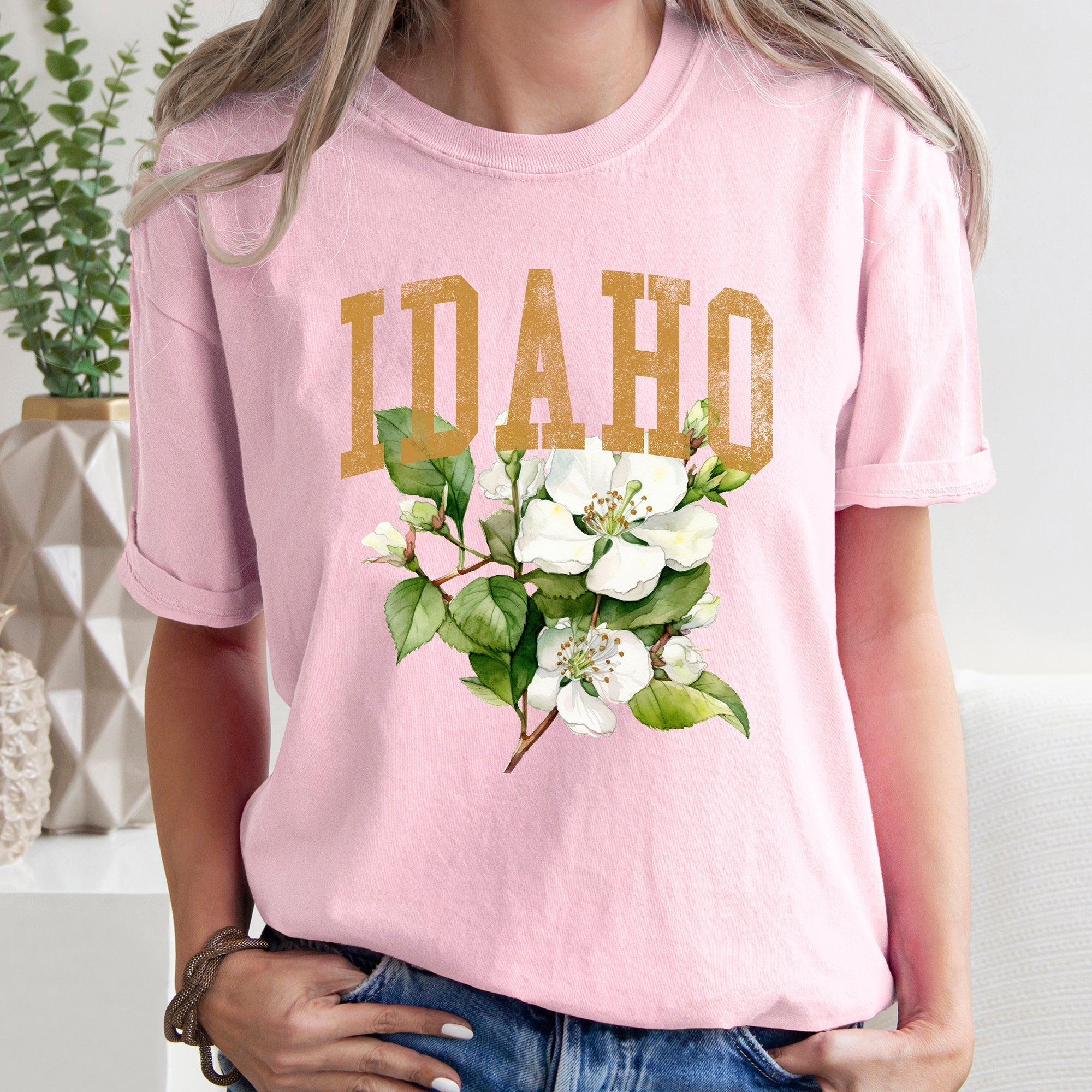 Idaho State Flower Comfort Colors Tee