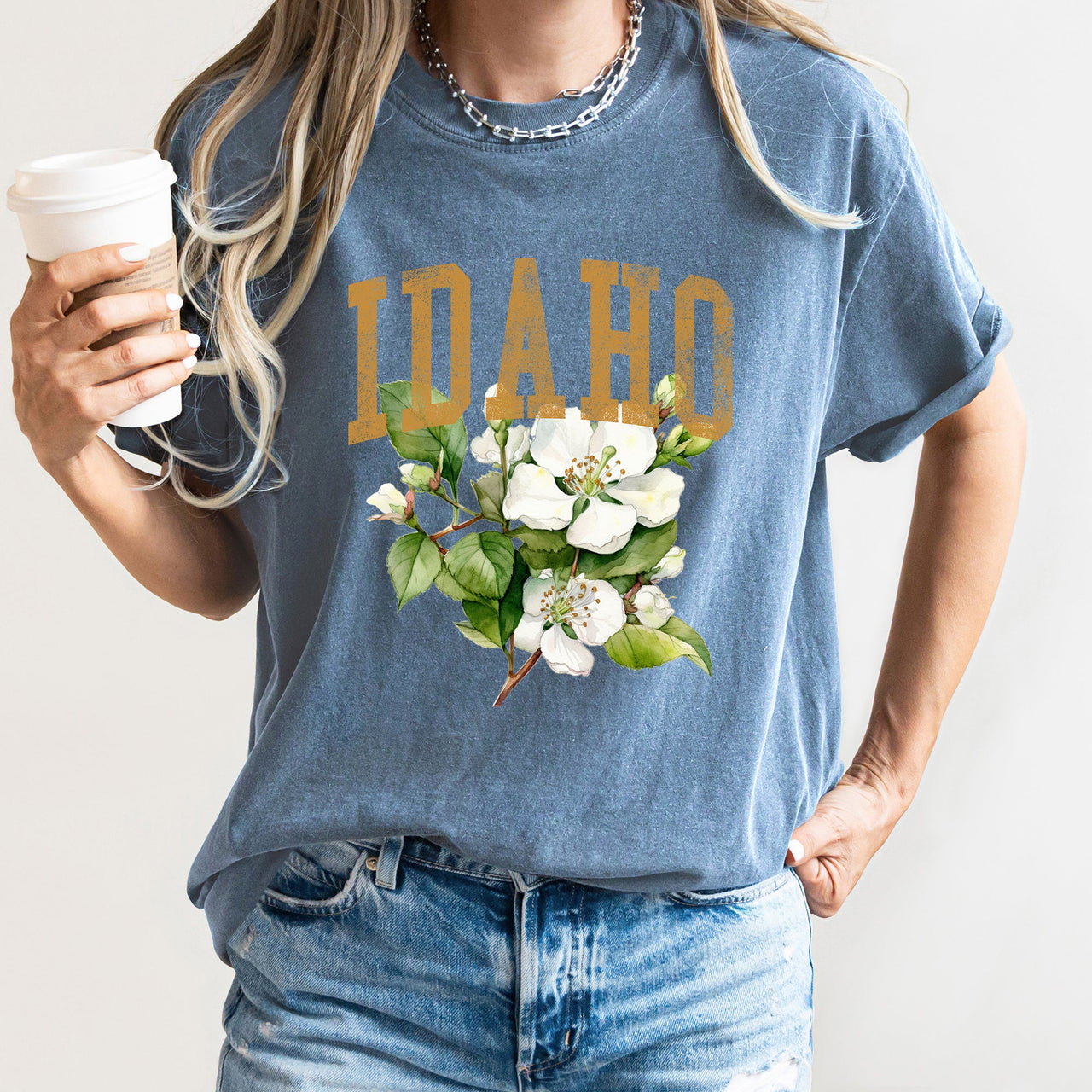 Idaho State Flower Comfort Colors Tee