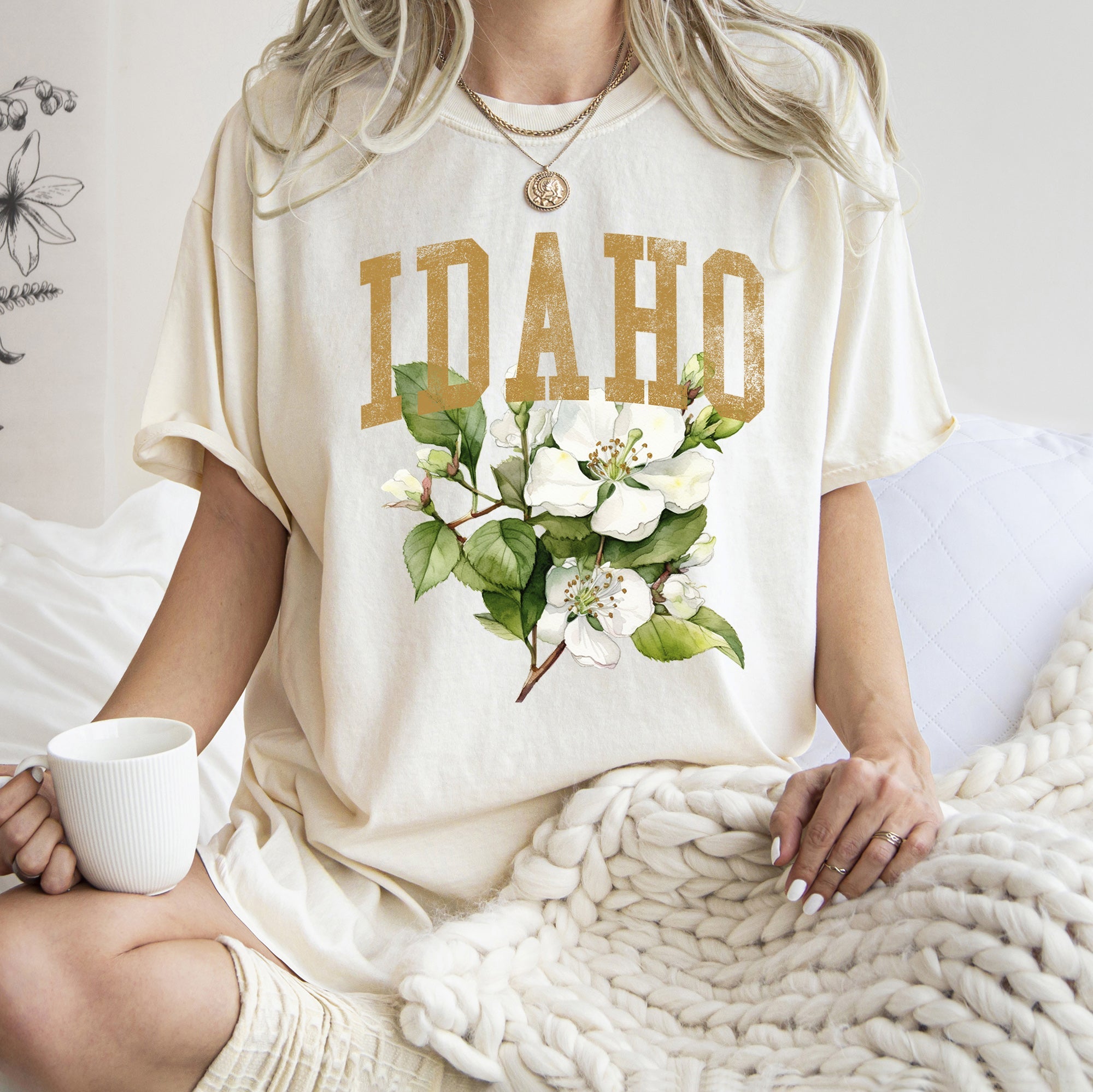 Idaho State Flower Comfort Colors Tee