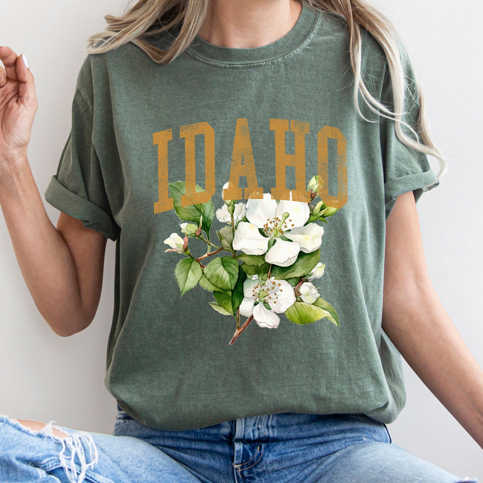 Idaho State Flower Comfort Colors Tee