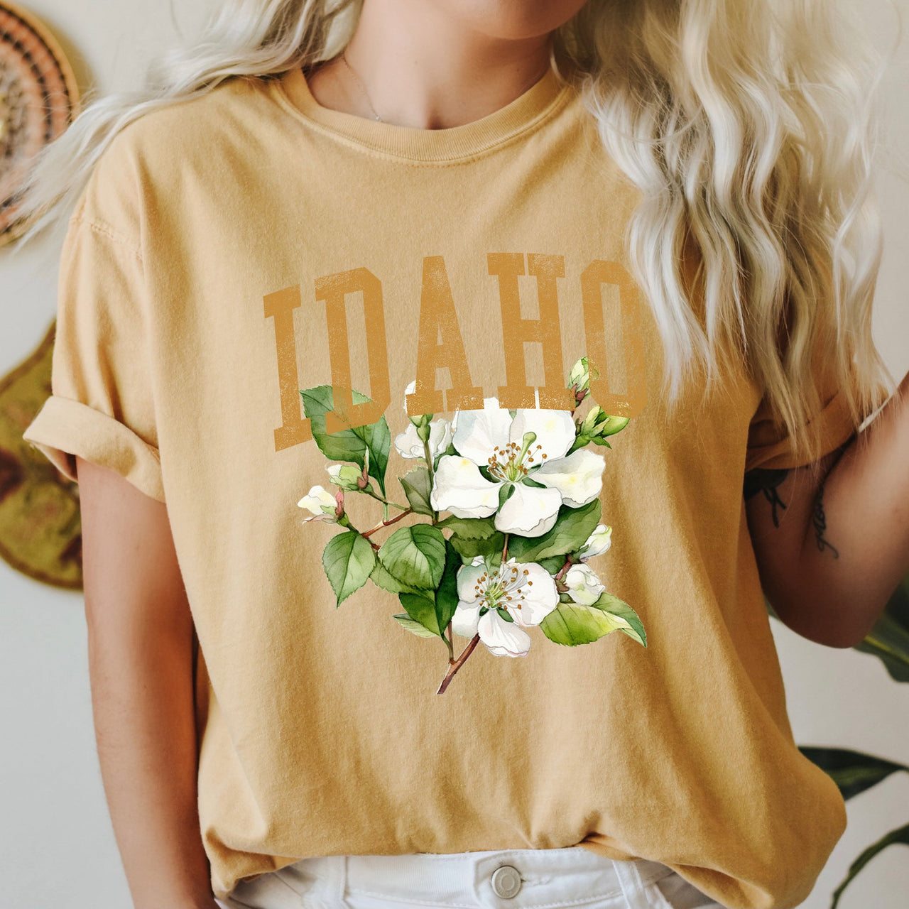 Idaho State Flower Comfort Colors Tee