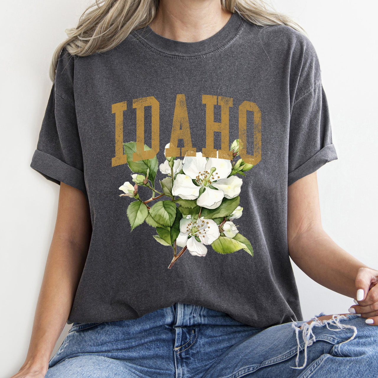 Idaho State Flower Comfort Colors Tee