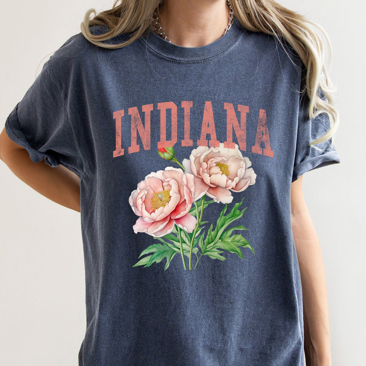Indiana State Flower Comfort Colors Tee
