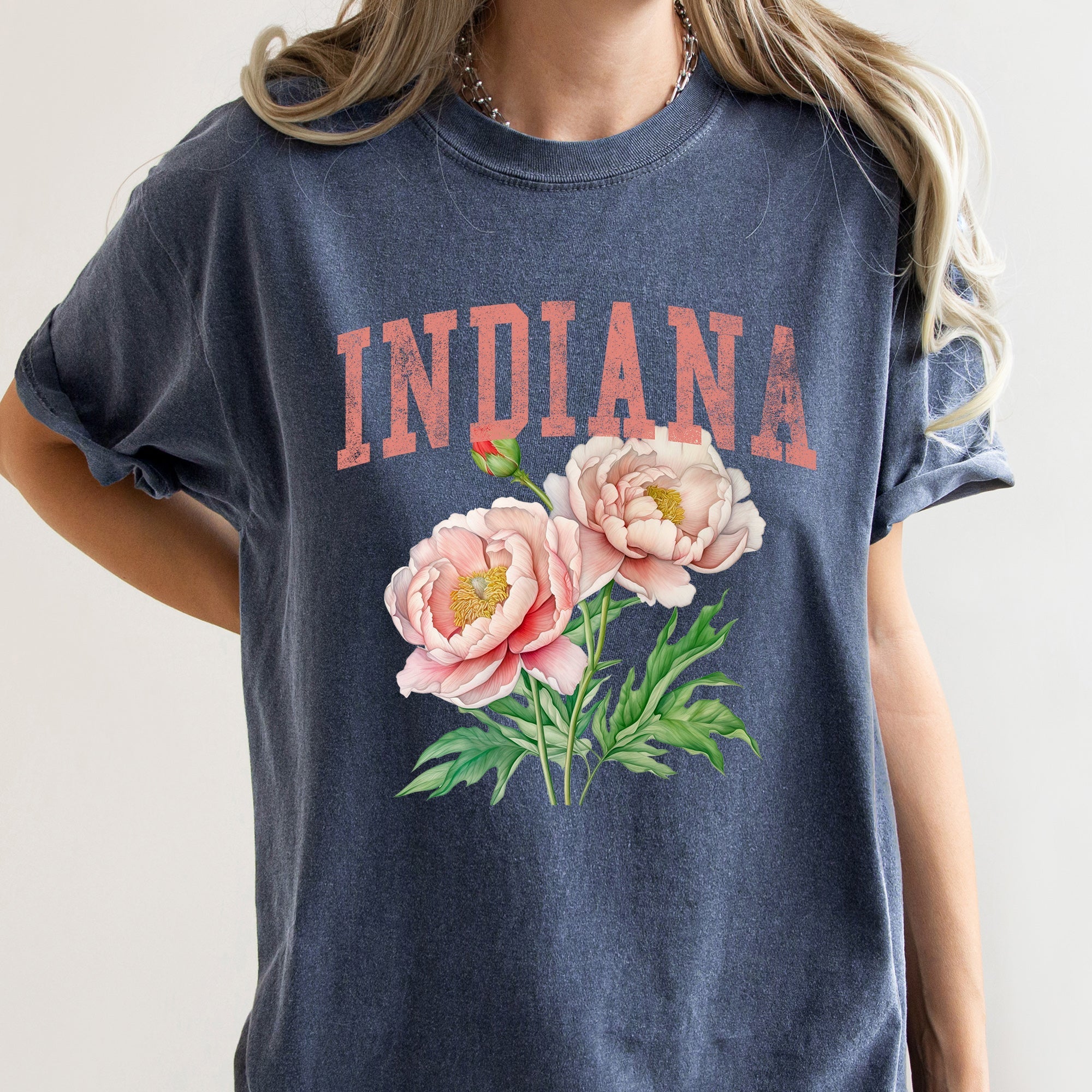 Indiana State Flower Comfort Colors Tee