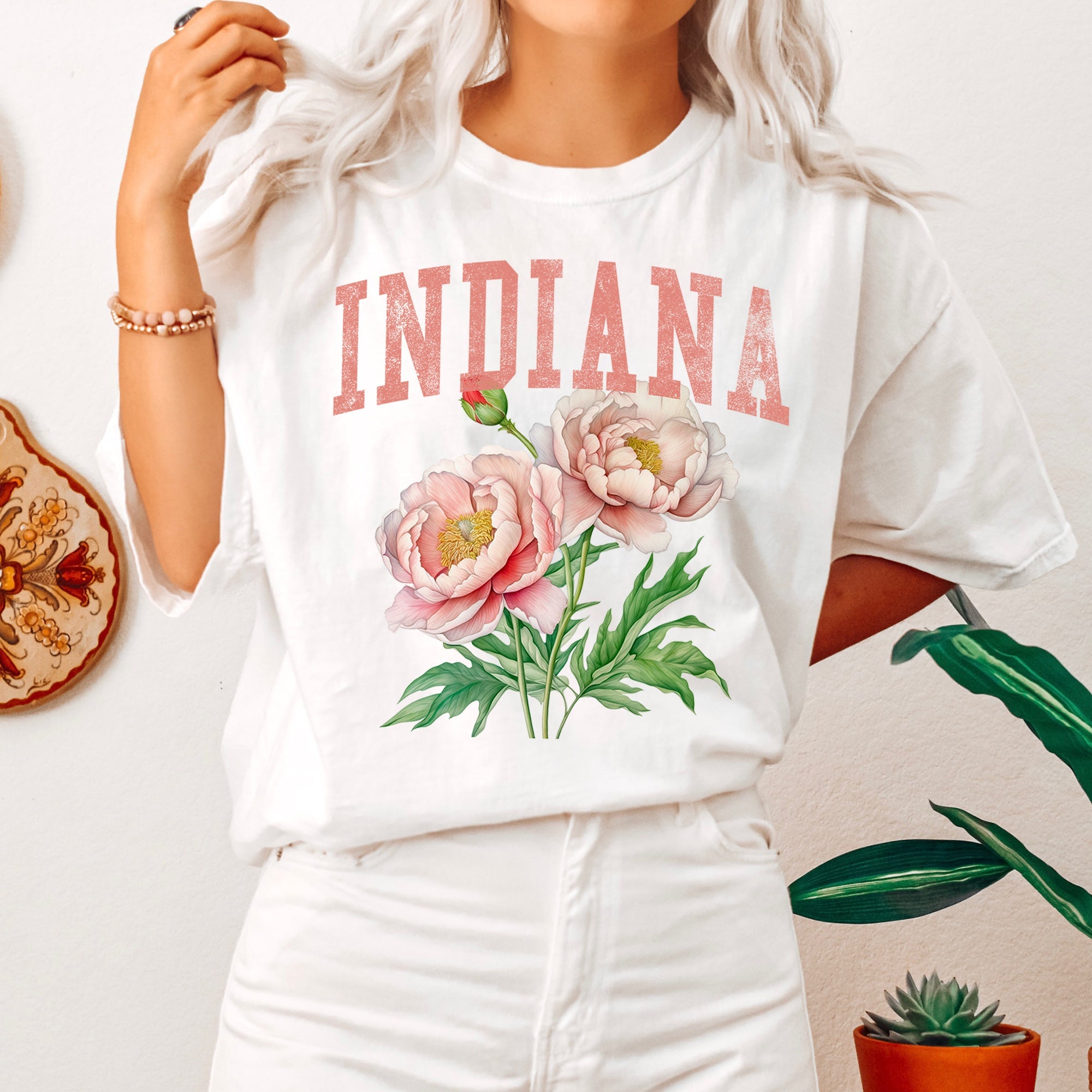 Indiana State Flower Comfort Colors Tee