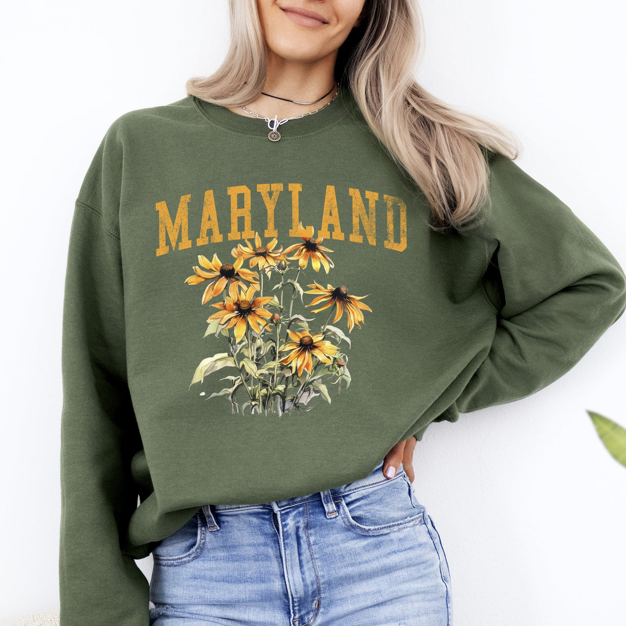 Maryland State Flower Graphic Sweatshirt