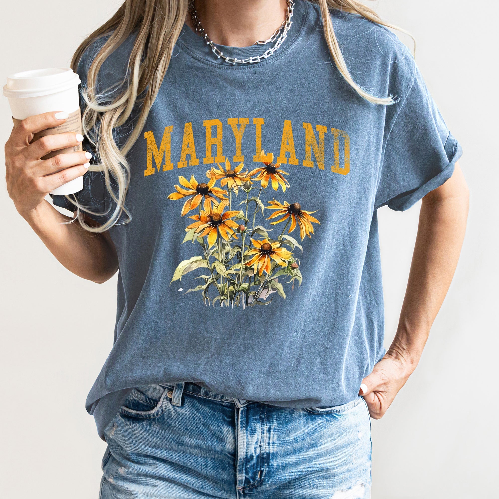 Maryland State Flower Comfort Colors Tee