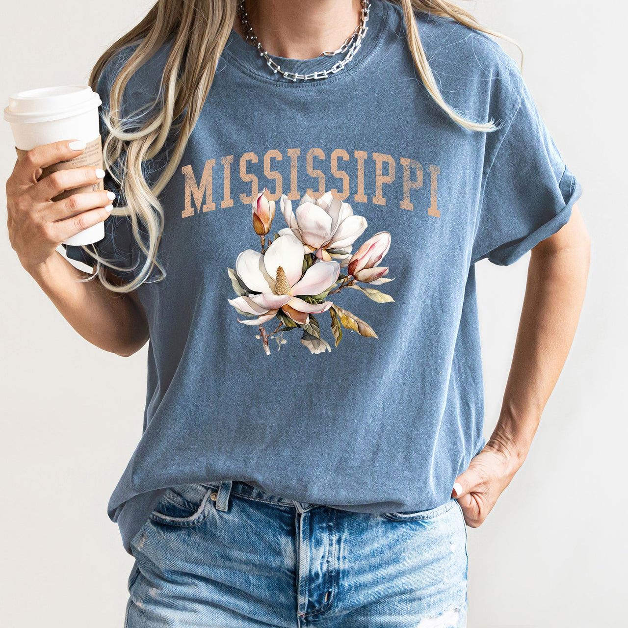 Mississippi State Flower Comfort Colors Tee
