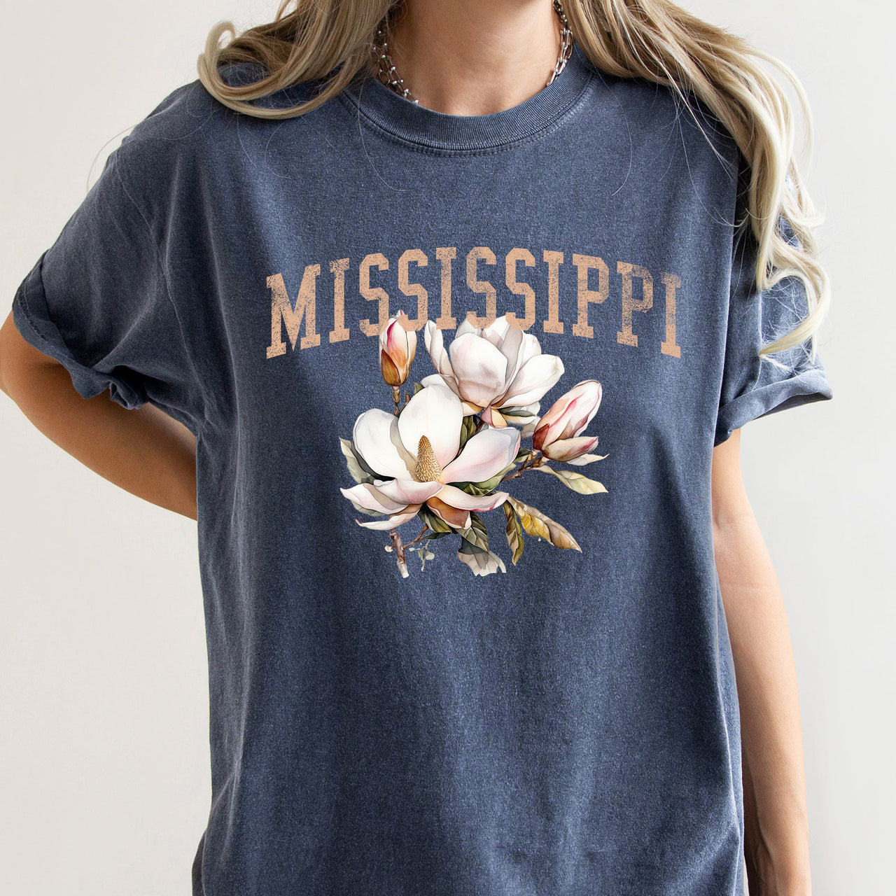 Mississippi State Flower Comfort Colors Tee