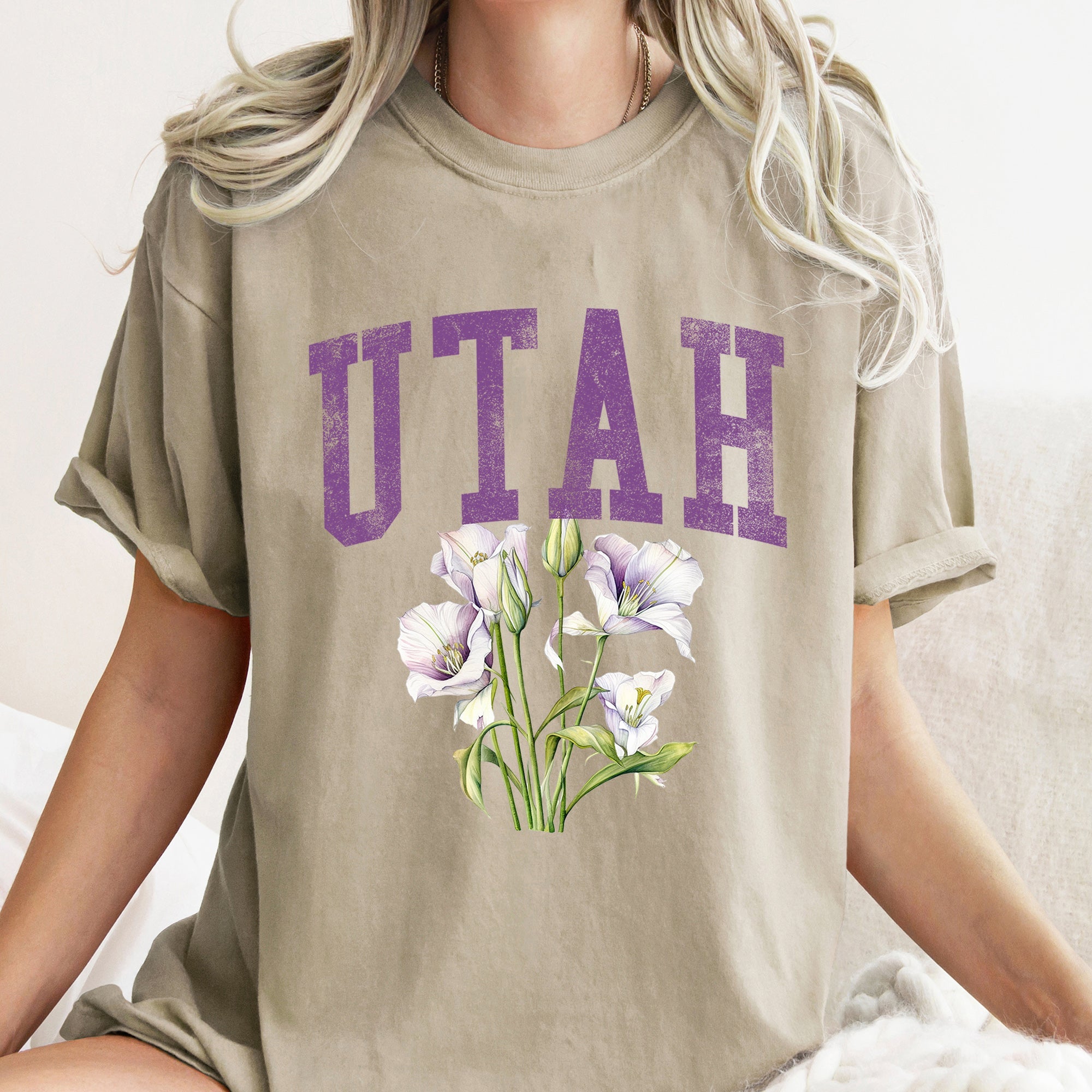 Utah State Flower Comfort Colors Tee