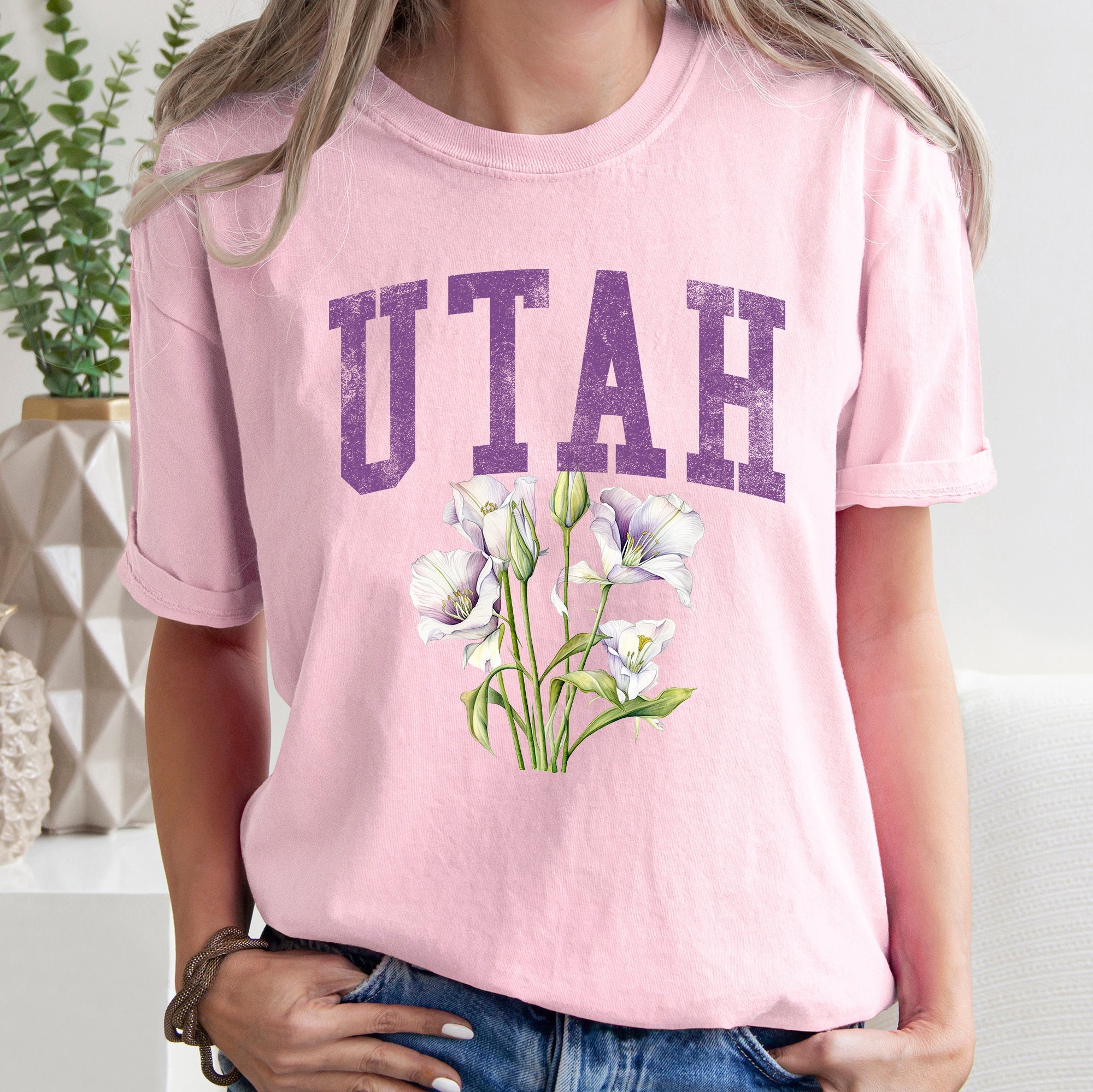 Utah State Flower Comfort Colors Tee