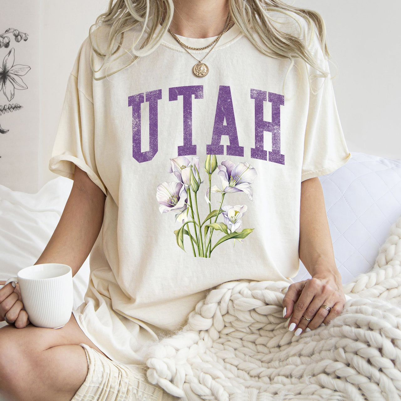 Utah State Flower Comfort Colors Tee
