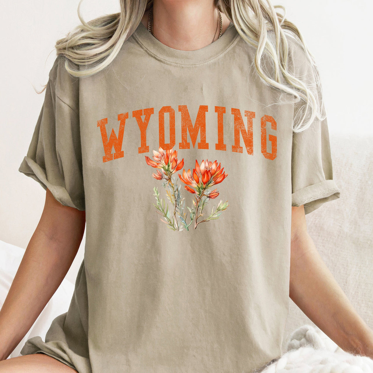 Wyoming State Flower Comfort Colors Tee