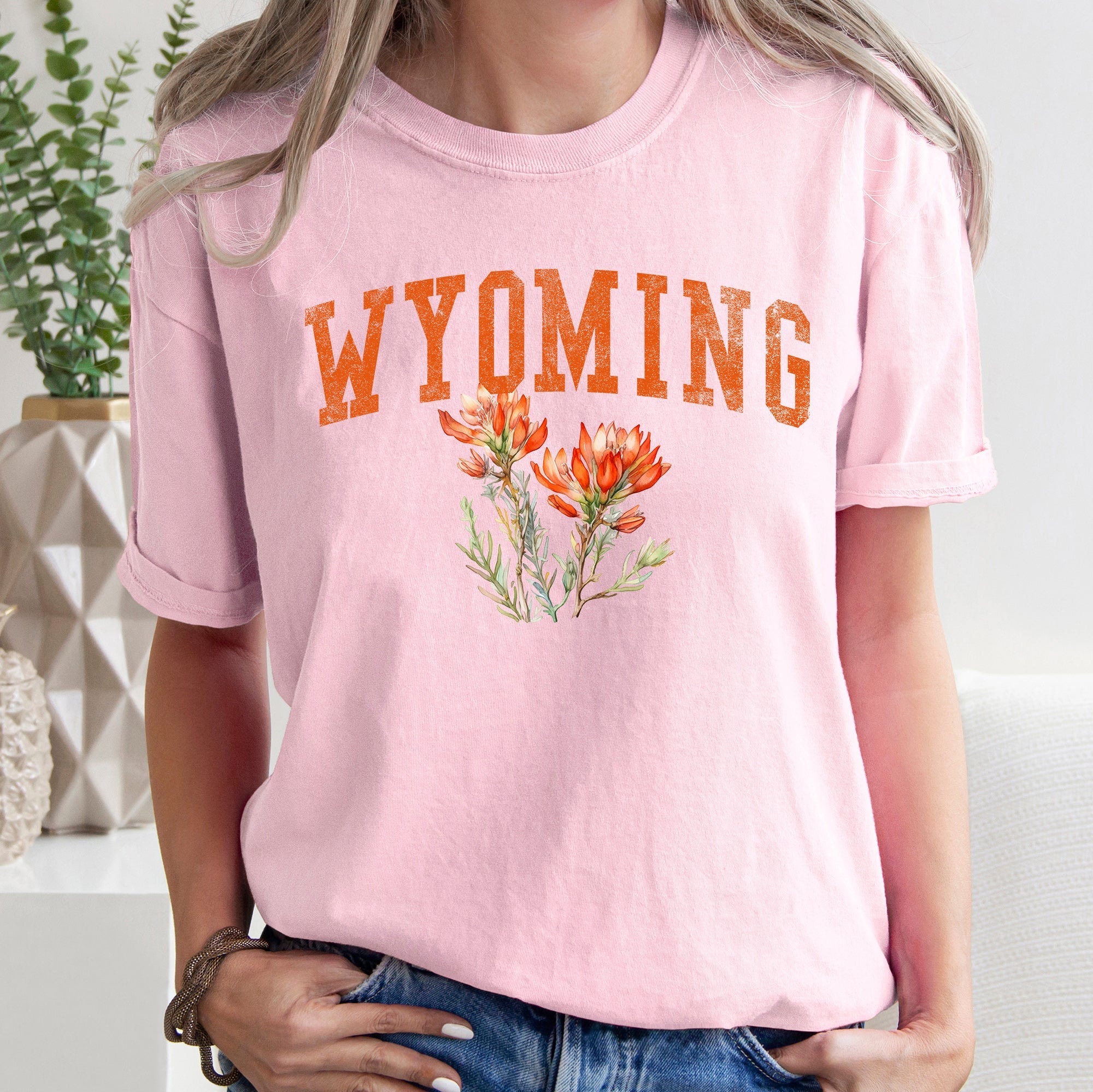Wyoming State Flower Comfort Colors Tee