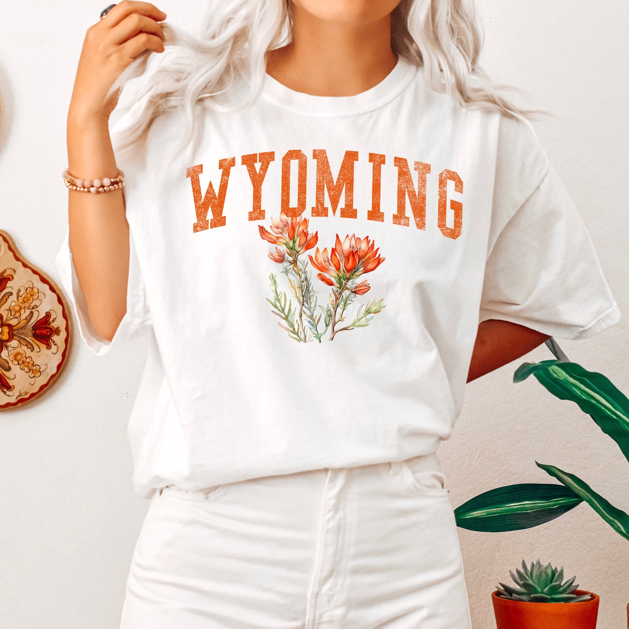 Wyoming State Flower Comfort Colors Tee