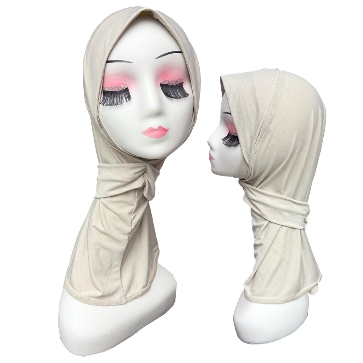Stretch Underscarf Hijab Cap with Snap Button(MH234)