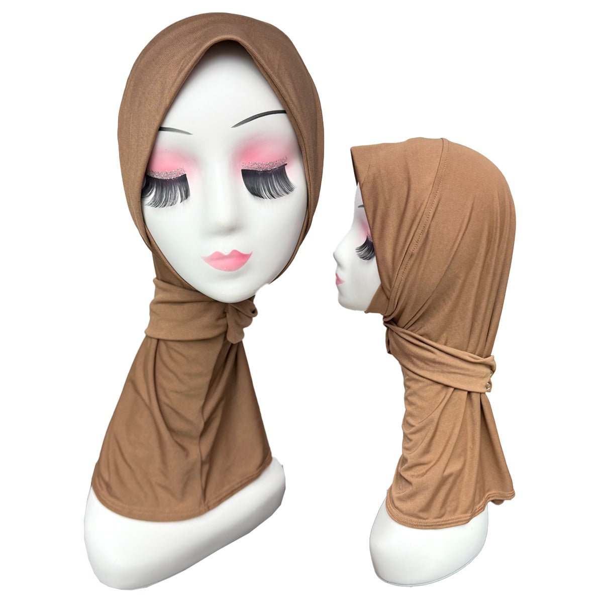 Stretch Underscarf Hijab Cap with Snap Button(MH234)