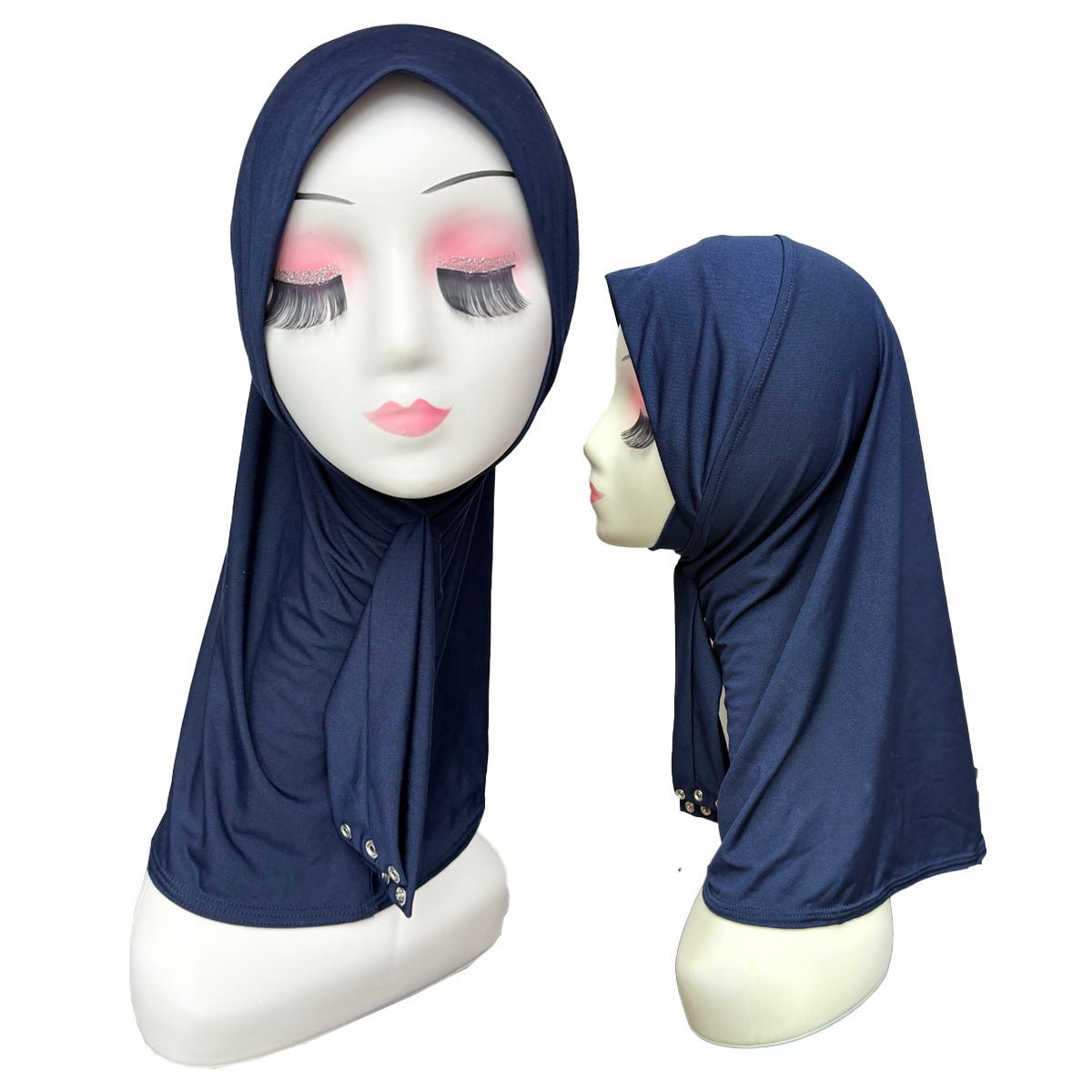 Stretch Underscarf Hijab Cap with Snap Button(MH234)