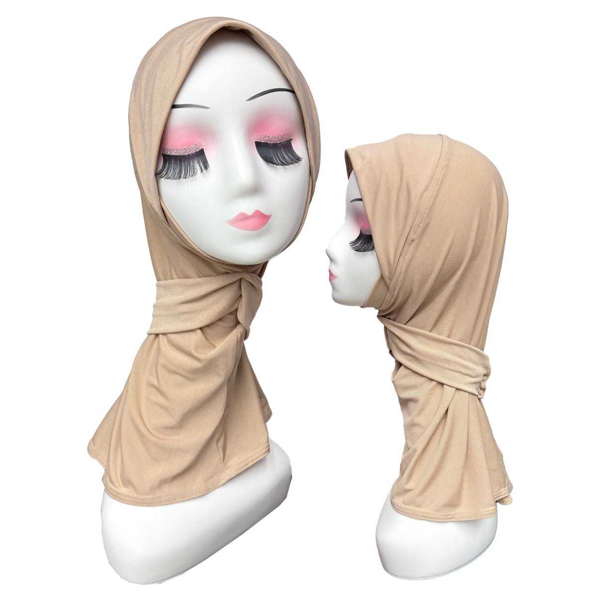Stretch Underscarf Hijab Cap with Snap Button(MH234)