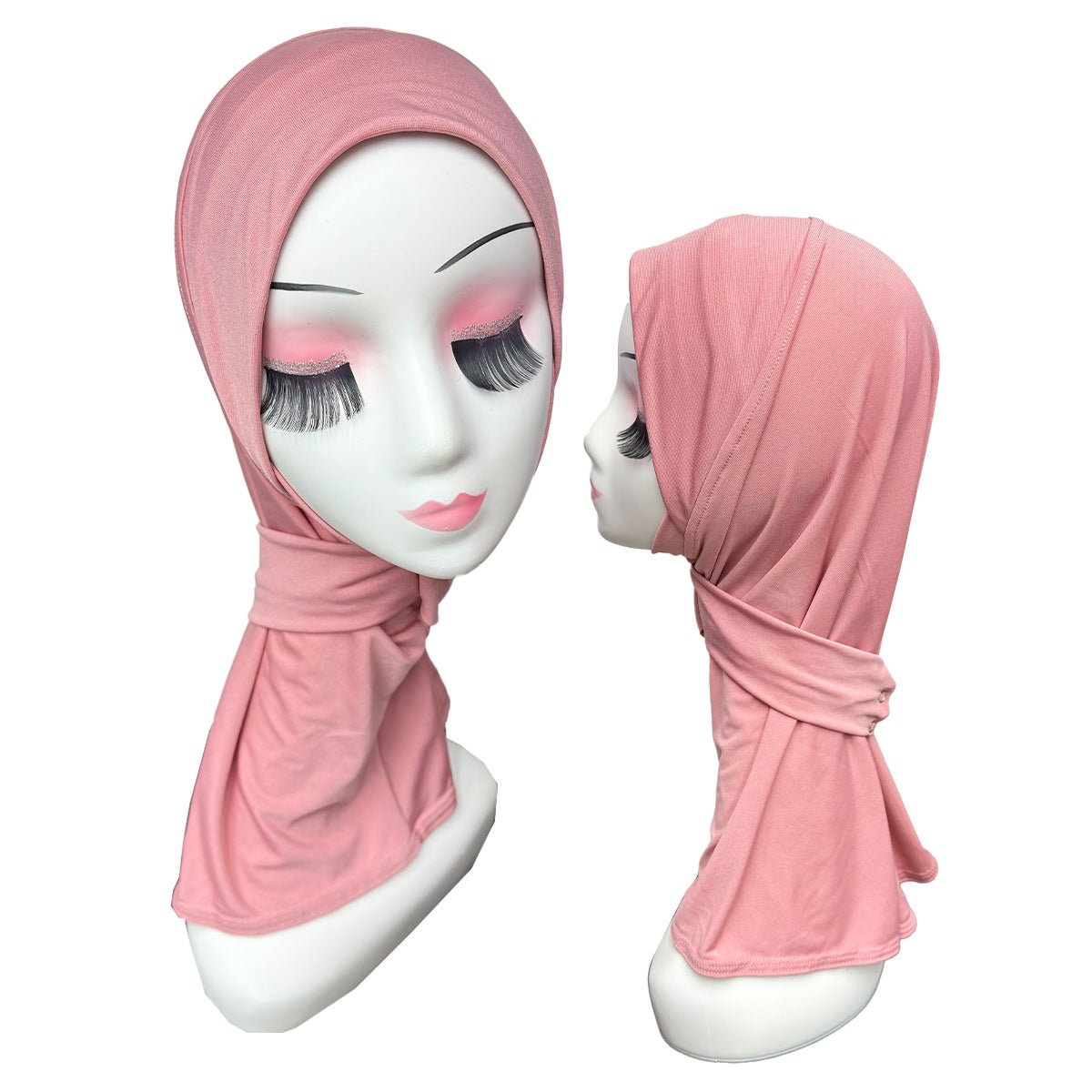 Stretch Underscarf Hijab Cap with Snap Button(MH234)