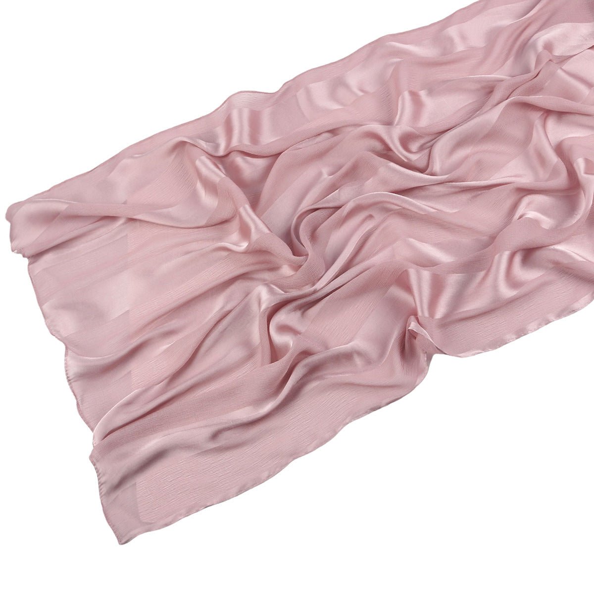 Striped Crinkle Chiffon Hijab with Organic Texture (MH143)