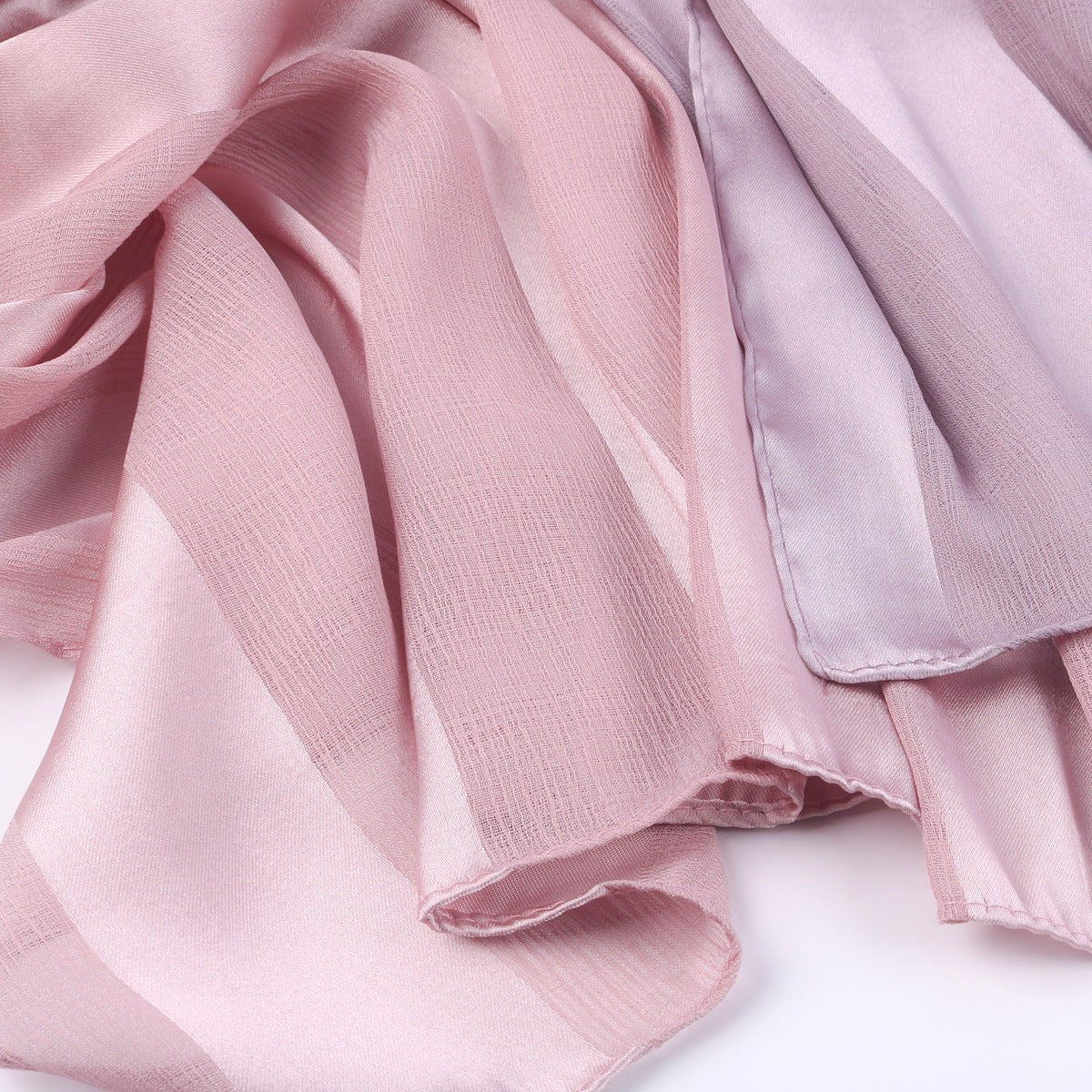 Striped Crinkle Chiffon Hijab with Organic Texture (MH143)