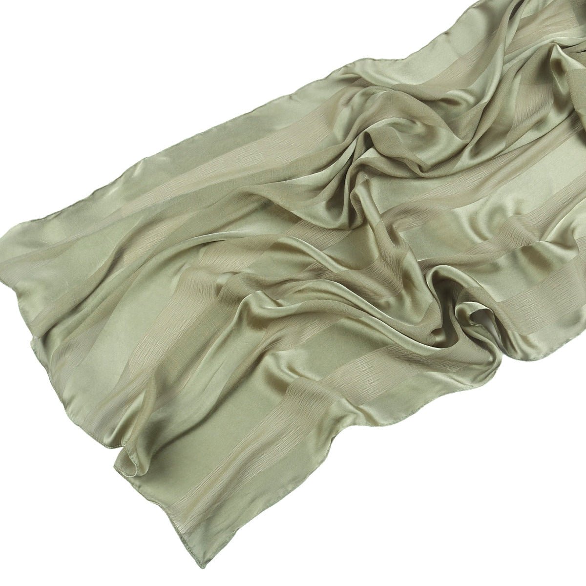 Striped Crinkle Chiffon Hijab with Organic Texture (MH143)