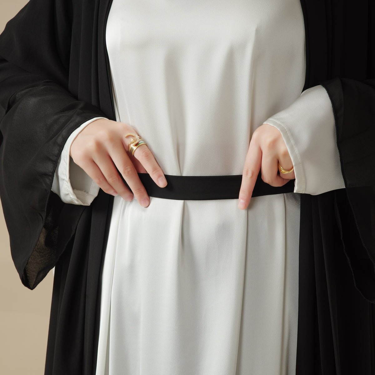 Stylish Chiffon Muslim Set Abaya (MOA008)