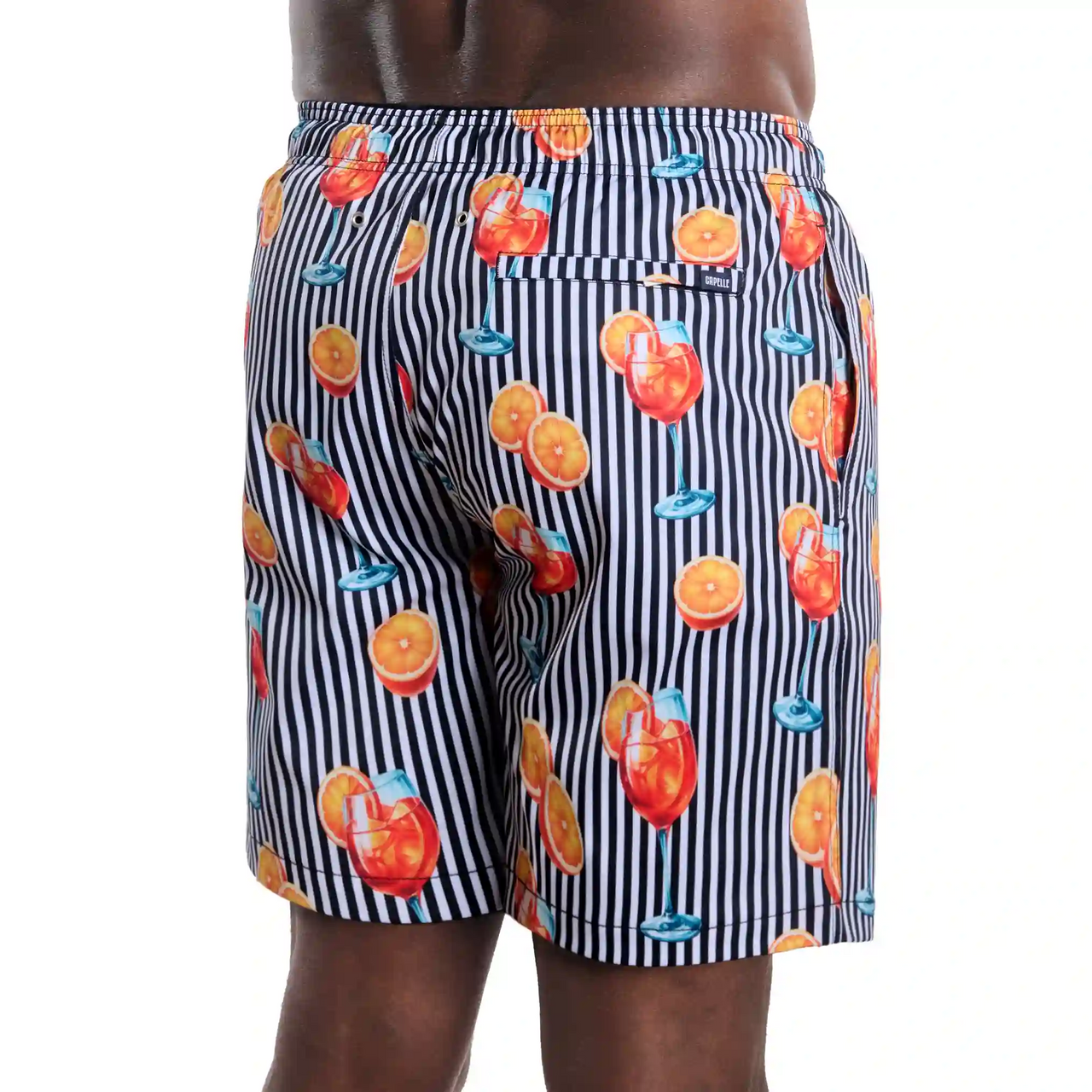 Men’s Premium Compression-Lined Hybrid Shorts – Sunset Spritz-Surf and Storm