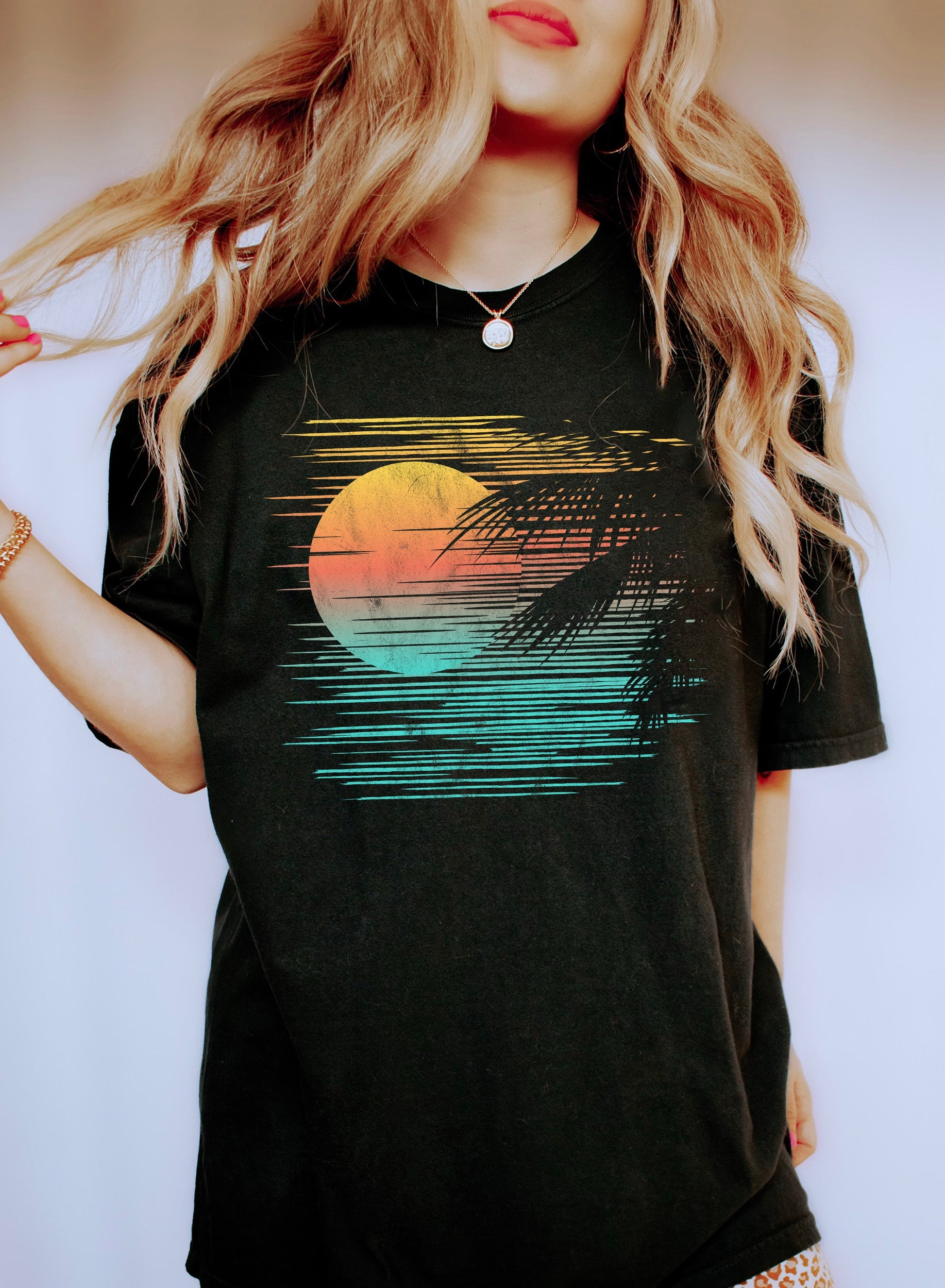 Sunset Beach View Comfort Colors Tee