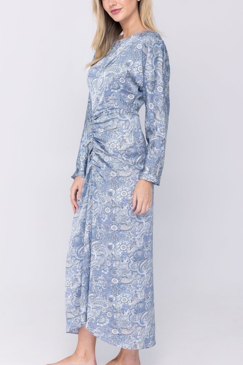 SYDNEY DRESS (BLUE/GRAY)